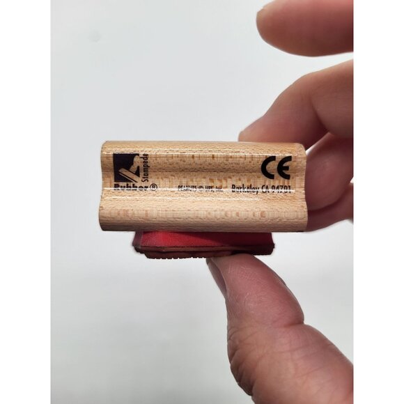 Peanuts Snoopy and Woodstock Rubber Stamp A433D Wood Mounted Rubber Stampede - Picture 4 of 7